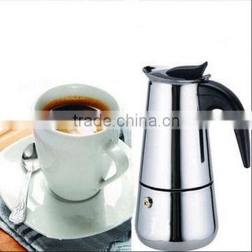 300ml Stainless Steel Coffee Maker Pot / Stainless Steel Hot Pot / Moka Espresso Latte Percolator Stove photo-4