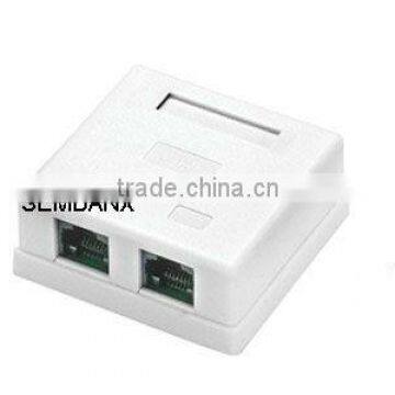 CAT5E UTP 2 port surface mount box