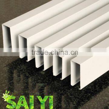 Aluminium extrusion plant for sale, u shape square tube ceiling for construction companies