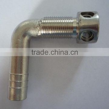 L shape oil/water pipe fittings connector