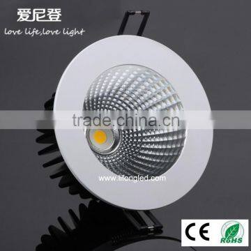 China supplier newest clear glass cob 3inch recessed led down light 9W