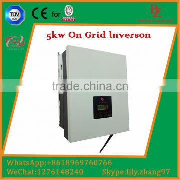 two solar inputs single phase 5000w grid tie inverter