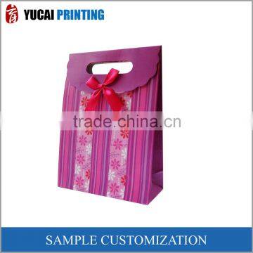 Purple creative paper bag gift bag shopping bag exquisite