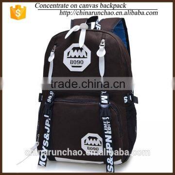 Top Grade Vintage Canvas and Leather Korean Fashion 2016 Backpack for Girls Teens Schoolbackpack