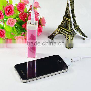 2600mah wholesale lipstick power bank