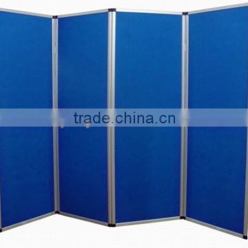 metal folding screen room divider LH10-2 with 8 pcs for advertising display