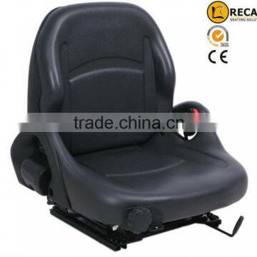 Universal black vinyl OEM replacement mechanic suspension forklift seats