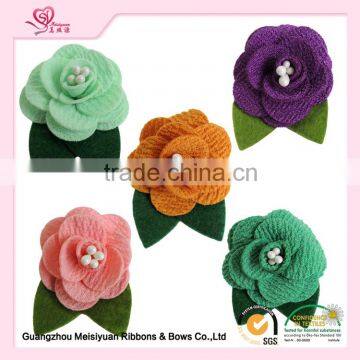 2016 new design artificial flower corsage with pin for clothing