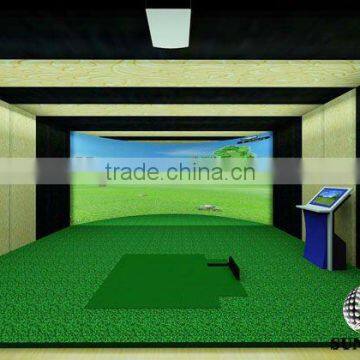 3D screen golf simulation