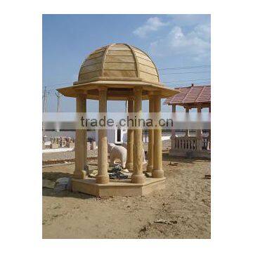 Teak Sand Stone Gazebo