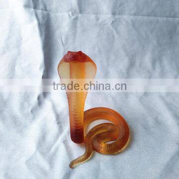lead crystal animal theme cobra snake ornament for home or office decoration