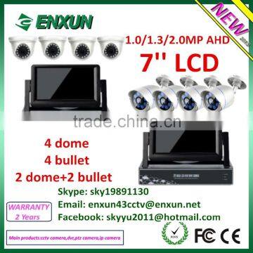 good price 7'' LCD AHD DVR Kit security camera system cctv kit hd