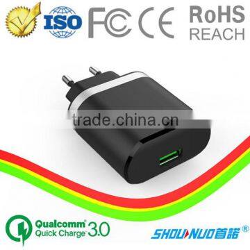 CE RoHS certificated popular single USB 5V 1.5A wall charger with 2 year warranty