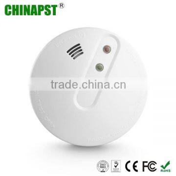2015 Best selling FCC,CE,RoHS Certificated 6F22 DC 9V wireless home smoke detector system PST-WHS101
