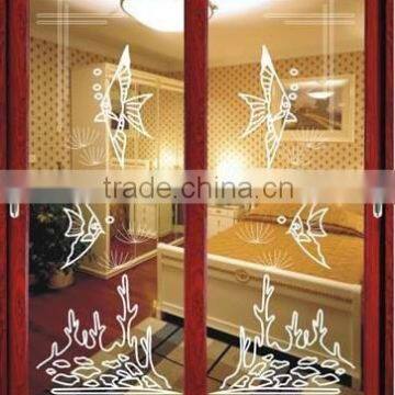 aluminum sliding clear glass door interior