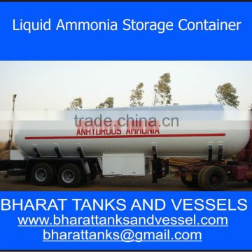 "Liquid Ammonia Storage Container"