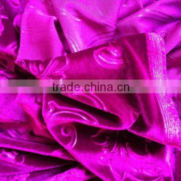Embossing Korea velvet fabric from manufacturer