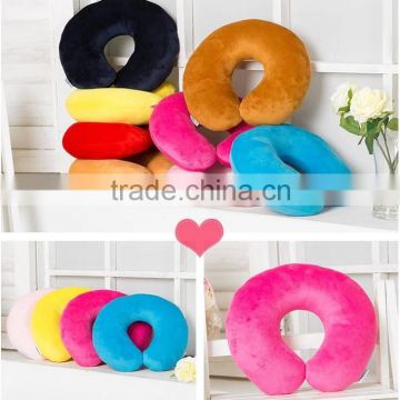 China wholesale multicolors travel neck pillow, with polyester fiber filling