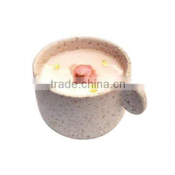 Mini with a handle milk pot ceramic pudding cup ceramic yogurt cup