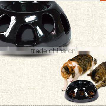 ceramic Smart Snacker for Cats and Dogs-black color