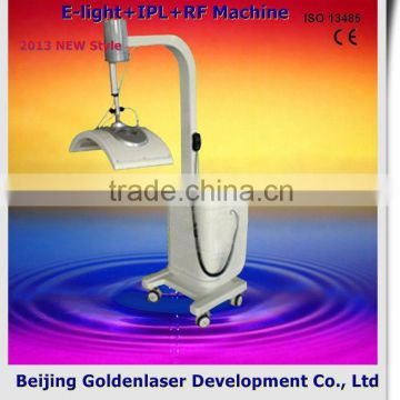 640-1200nm 2013 Exporter Beauty Salon Equipment Diode Laser Remove Tiny Wrinkle E-light+IPL+RF Machine 2013 Nipple Vacuum Beauty Machine