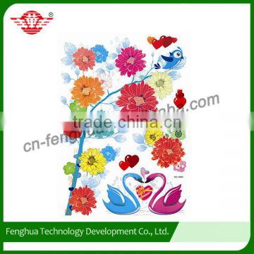 New Fashion Removable decorative stickers flower sticker wall decal