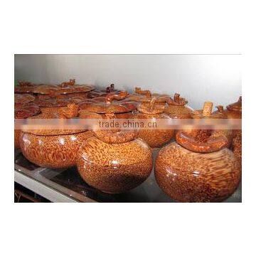 Coconut Shell Tea Set, 100% High Quality From Vietnam Handicraft photo-2