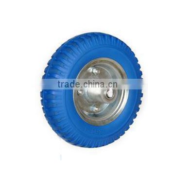 2.50-4 PU foam small rubber wheels 8 inch