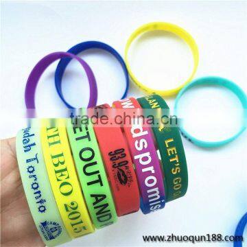 Wholesale custom logo print paw print silicone bracelet