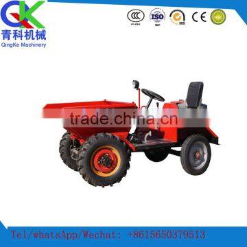 Qingke Designed 15kw Mini Tip Lorry Front Loader Dump Truck in High Quality High Efficiency
