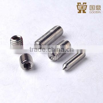 STAINLESS STEEL CONE POINT HEXAGON SOCKET SET SCREW WITH GOOD QUALITY