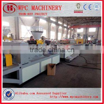 PVC add wood composite profile making WPC machine