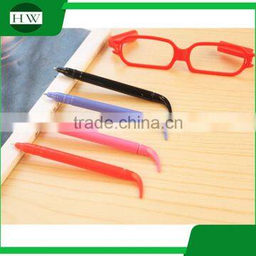 Cheap Office School Gift Fashion Cute Cartoon Plastic Glass Shape Ball Point Pen Promotional photo-2