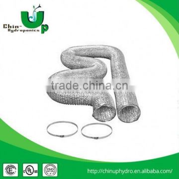 hydroponic flexible aluminium duct/ 10" insulated flexible aluminum air duct/ 4' flexible air ducting