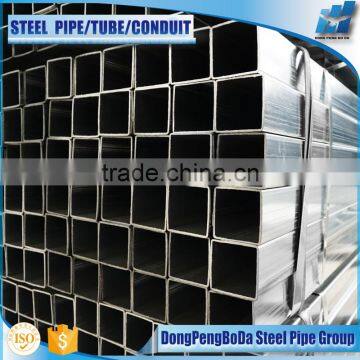 60*120*2.75mm HOT dipped galvanized steel pipe/GI square steel tube