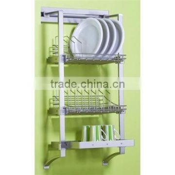 Rectangular Shape Wall Mounted Kitchen Plate Stand