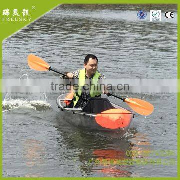 china supplier new style no Inflatable PC crystal transparent clear kayak