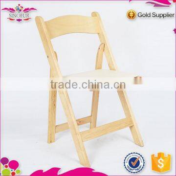 New Degsin Qingdao Sionfur Solid Antique Wood Folding Chair