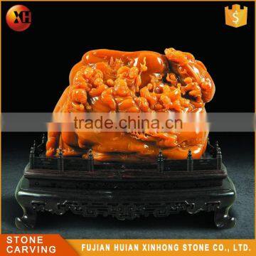 Chinese Treasures Shoushan Stone Jade Piece For Sale photo-4