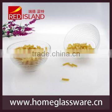 glass factory supply 15cm Crystal ROUND Salad BOWL & DISHES Circle Design 2016