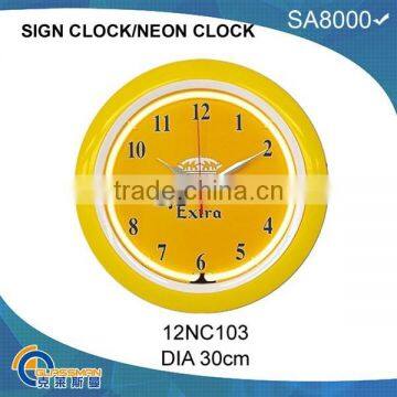 Neon Light Wall Clock photo-3