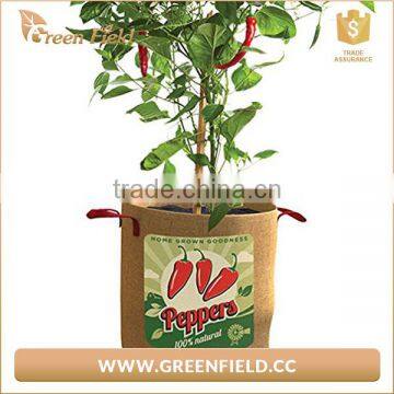 Jute Tomato Home Yard Vegetable Grow Bag Round Planter Burlap Grow Bag photo-3