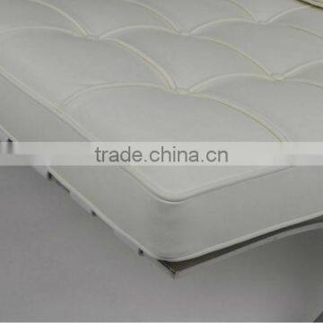 Replica Living Room Stainless Steel Frame White Leather Barcelona Chair photo-3