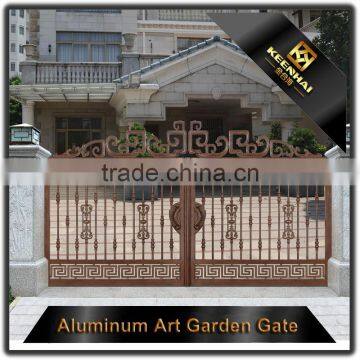 Garden Decoration Powder Coated Laser Cut Aluminum Villas Gate Metal Gates