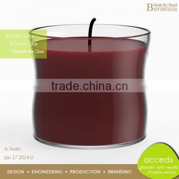 Custom 2014 Novelty Candle Holder Glass Tea Light Holder Goblets photo-5