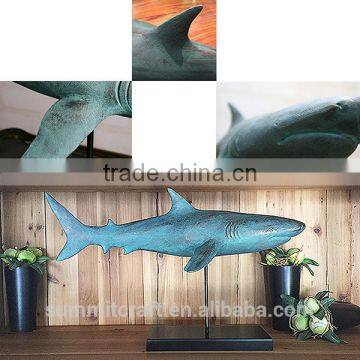 Modern Polyresin Animal Shark Figurine photo-2