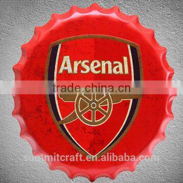 Embossed Beer Cap Decorative Metal Art and Craft Metal photo-2