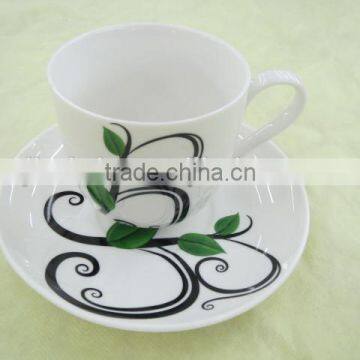 PORCELAIN TEA CUP AND SAUCER