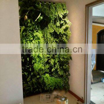 Home and outdoor decoration synthetic cheap artificial vertical green grass wall E08 0401