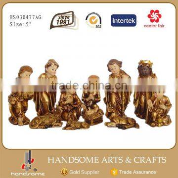 5 Inch Resin Religious Craft Home Decoration Christmas Gift Nativity Set photo-4